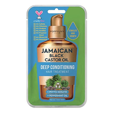 Poppy & Ivy Jamaican Black Castor Oil Deep Conditioning Hair Treatment – 1.52 oz (45 ml) - ANNS BEAUTY SUPPLY